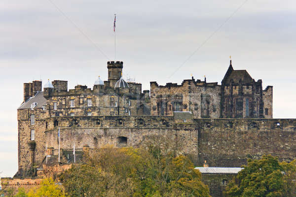 Edinburg kale İskoçya Büyük Britanya gökyüzü Bina Stok fotoğraf © Bertl123