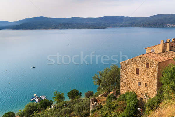 View over Lac de Sainte Croix, Verdon, Provence, France Stock photo © Bertl123