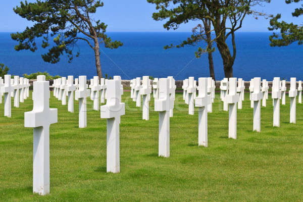 American War Cemetery near Omaha Beach, Normandy (Colleville-sur Stock photo © Bertl123