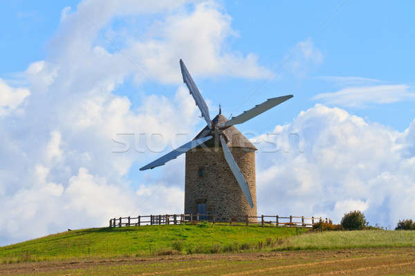 Old windmill in France Stock photo © Bertl123