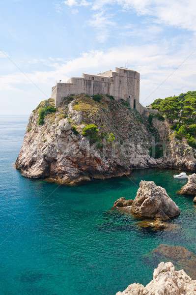 Stock foto: Dubrovnik · szenische · Ansicht · Hafen · Befestigung · Stadt