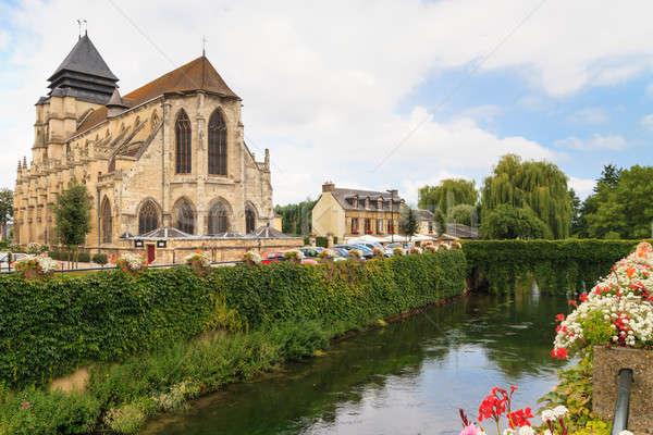 Híres sajt falu Normandia Franciaország Stock fotó © Bertl123