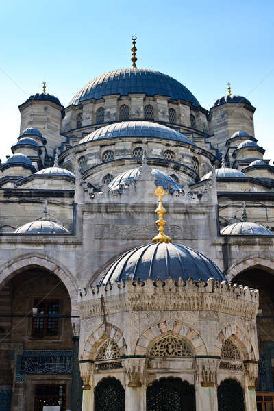 Istambul moschee nou Turcia cer constructii Imagine de stoc © Bertl123