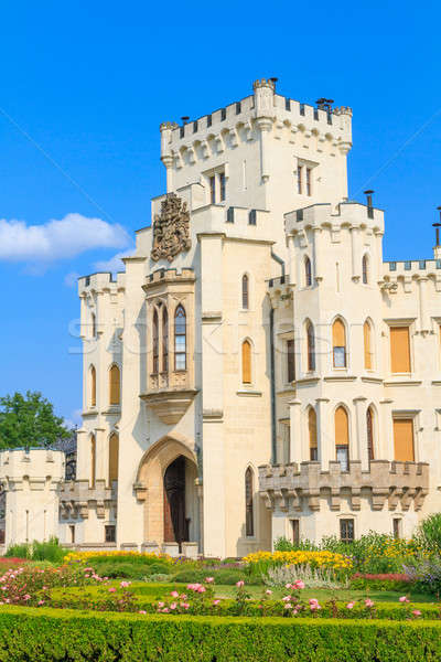 дворец Чешская республика небе цветок синий замок Сток-фото © Bertl123