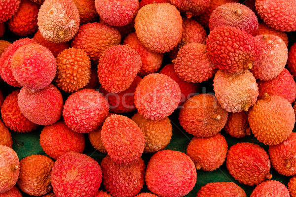 Lychee fruits at local market Stock photo © Bertl123
