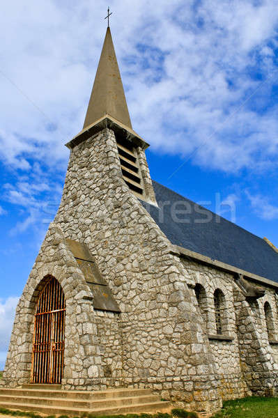 Etretat, Chapel of Notre-Dame de la Garde, Normandy, France Stock photo © Bertl123