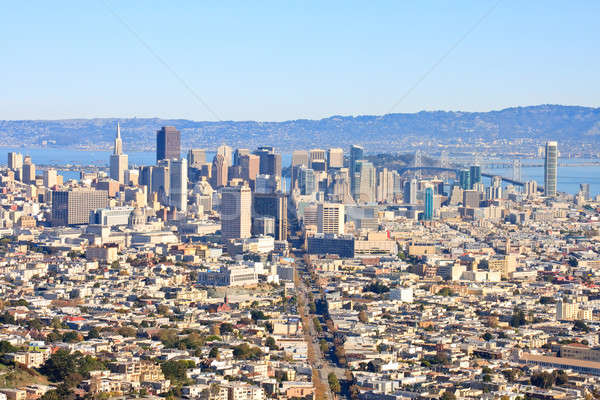 San Francisco Downtown from Twin Peaks Stock photo © Bertl123