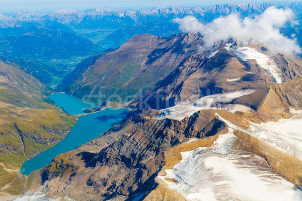 Kaprun reservoir lake aerial view, Austria Stock photo © Bertl123