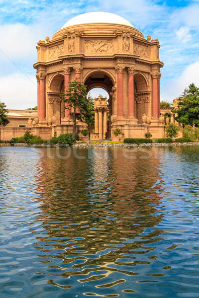 San Francisco palota képzőművészet Kalifornia égbolt zöld Stock fotó © Bertl123