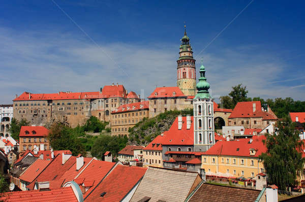 View on the Schwarzenberg castle in Cesky Krumlov / Krumau Stock photo © Bertl123