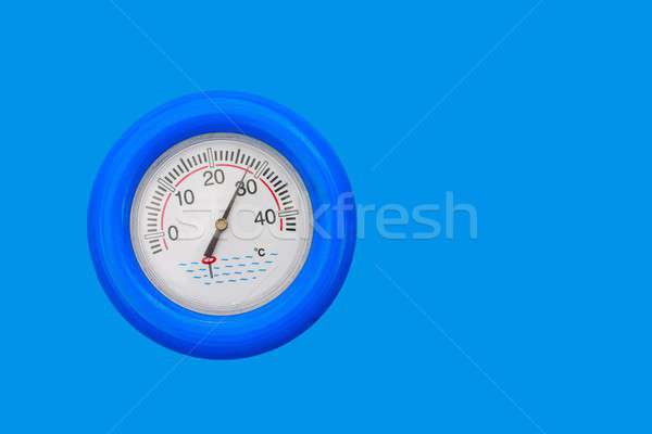 Stock photo: Pool Thermometer Close Up