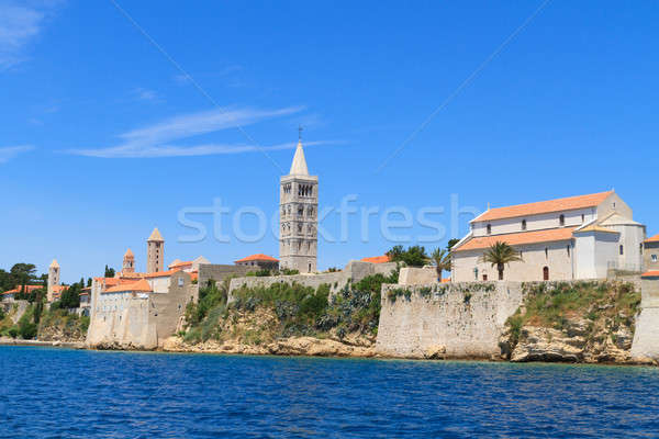 Croatian island of Rab, view on city and fortifications, Croatia Stock photo © Bertl123