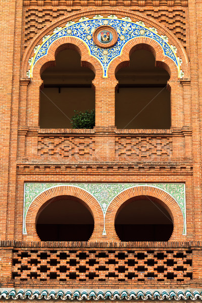 Madrid Espagne architecture détails arène fenêtre [[stock_photo]] © Bertl123
