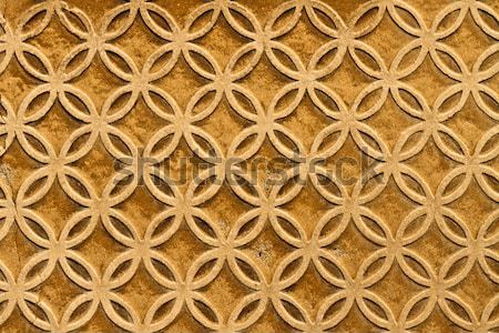Moorish floral wall decoration, Spain  Stock photo © Bertl123