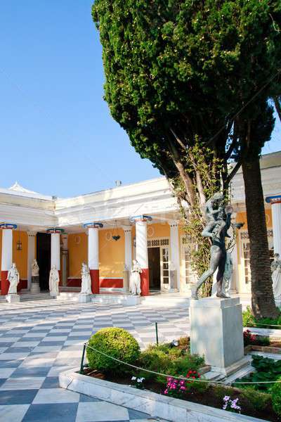 Achileon Palace, Corfu, Inner courtyard Stock photo © Bertl123