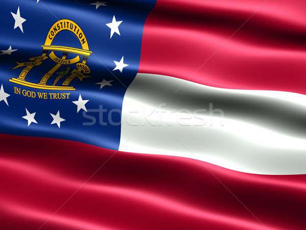 Flag of the state of Georgia Stock photo © bestmoose