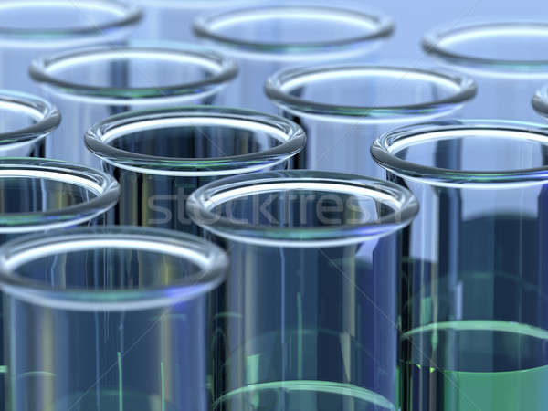 Test tubes with green liquid Stock photo © bestmoose