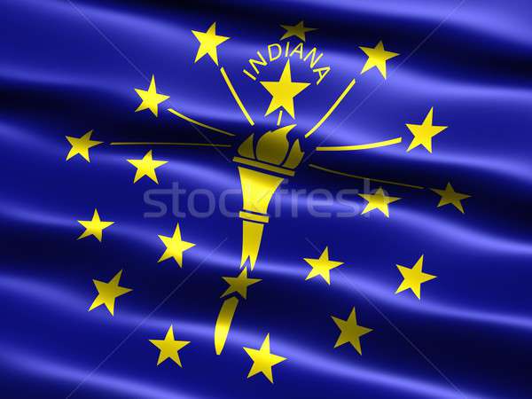 Flag of the state of Indiana Stock photo © bestmoose