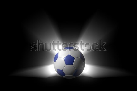 Glühend Fußball schwarz Alpha Kanal detaillierte Stock foto © bestmoose