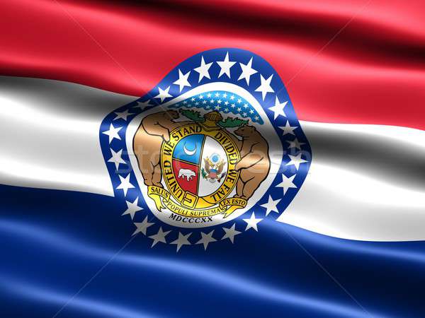 Bandiera Missouri computer generato illustrazione setosa Foto d'archivio © bestmoose