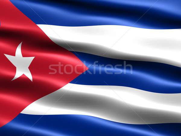 Bandera república Cuba ordenador generado ilustración Foto stock © bestmoose