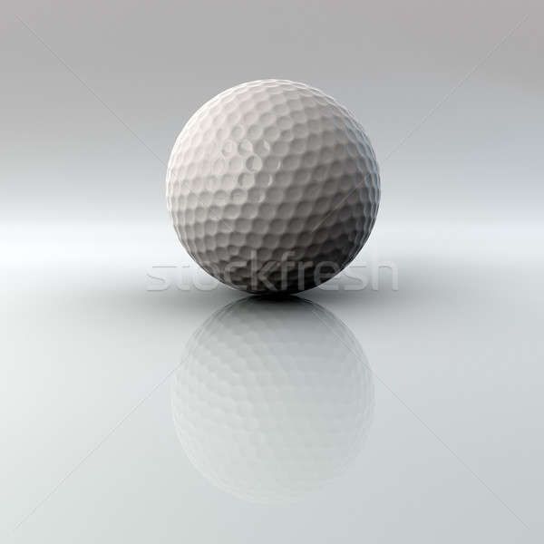 Golfball Reflexion Alpha hellen Oberfläche Stock foto © bestmoose