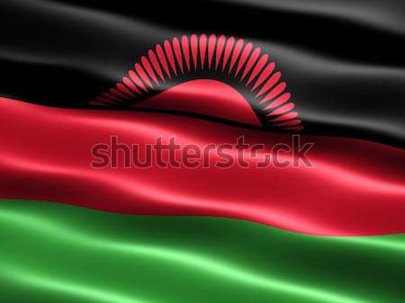 Banderą Malawi komputera wygenerowany ilustracja jedwabisty Zdjęcia stock © bestmoose