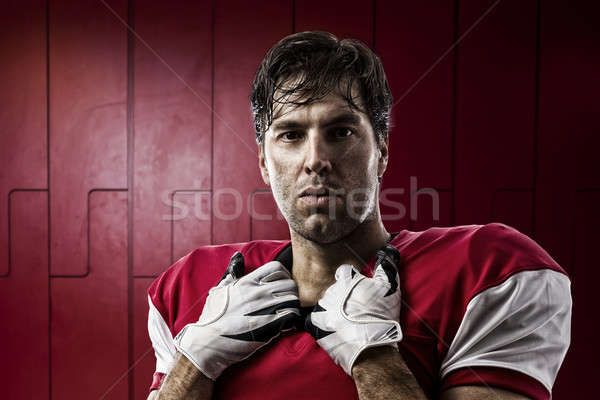 Czerwony uniform szafka sportu mężczyzn Zdjęcia stock © betochagas