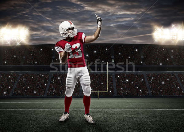 Rouge uniforme sport hommes Photo stock © betochagas