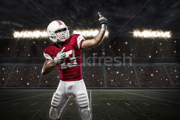 Czerwony uniform sportu mężczyzn Zdjęcia stock © betochagas