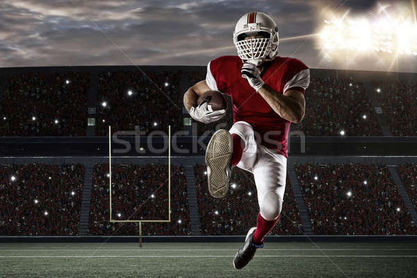 Rouge uniforme courir stade sport Photo stock © betochagas