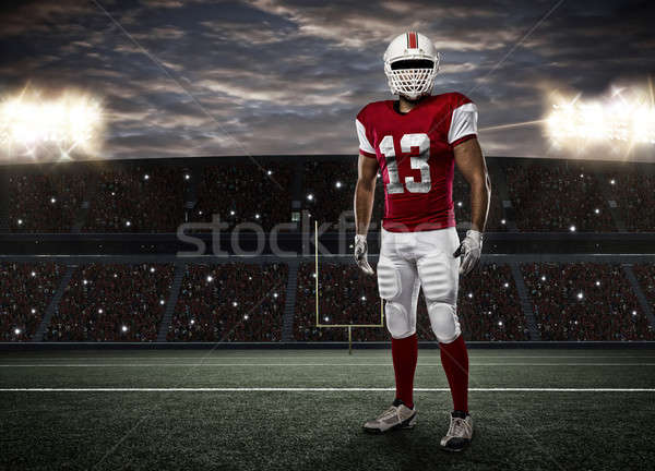 Vermelho uniforme estádio esportes homens Foto stock © betochagas