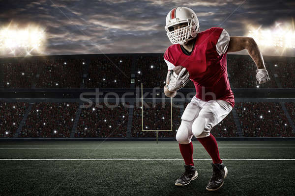 Rouge uniforme courir stade sport Photo stock © betochagas