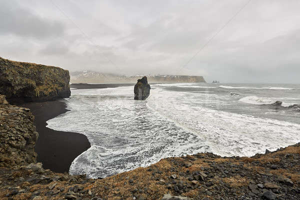 Icelandic landscape of seashore Stock photo © bezikus