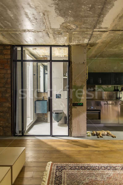 Flat in loft style Stock photo © bezikus