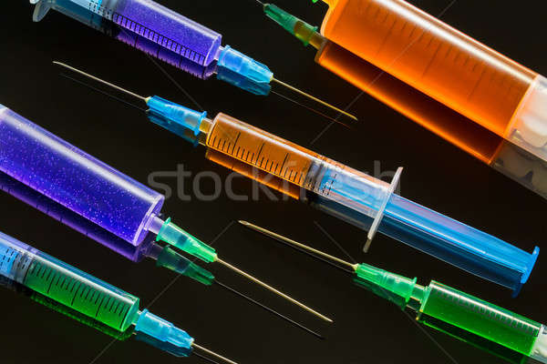 許多 顏色 疫苗 鏡子 表面 商業照片 © bezikus
