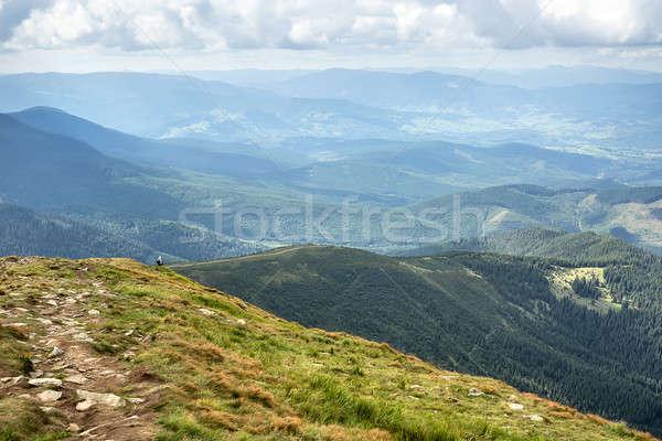 Landscape of mountains Stock photo © bezikus