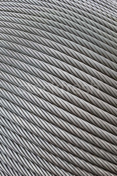 Staal touwen macro foto verticaal Stockfoto © bezikus