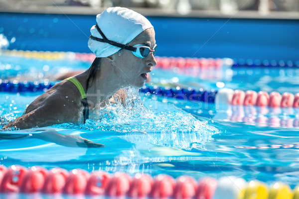 Swimmer in the swim pool Stock photo © bezikus