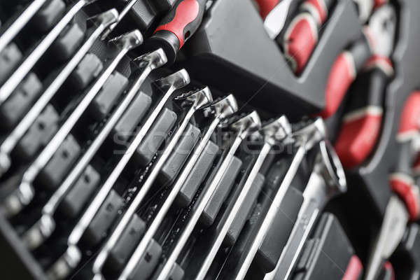 Toolbox with black-red instruments Stock photo © bezikus