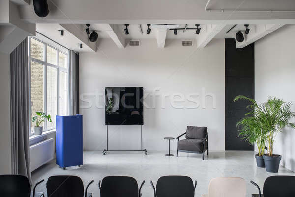 élégant intérieur grenier style gris murs [[stock_photo]] © bezikus