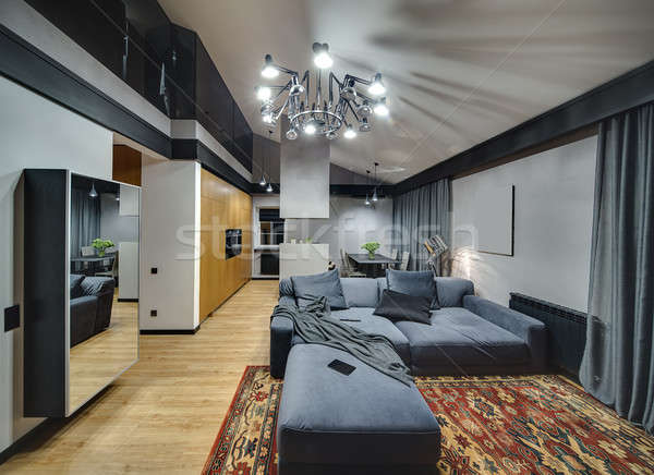 Glowing interior in modern style Stock photo © bezikus
