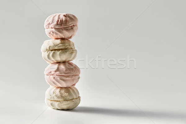 Tower of four russian marshmallows Stock photo © bezikus