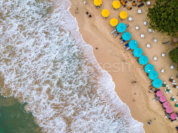 Stock photo: Tropical landscape of beach and sea