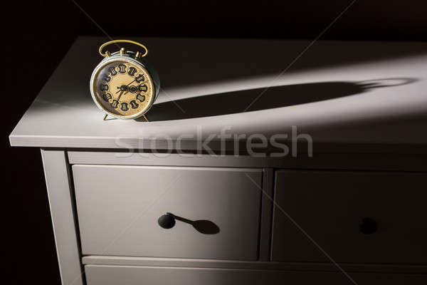 Vieux Ouvrir la poutre lumière sombre chambre [[stock_photo]] © bezikus