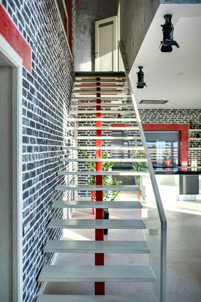 Stylish stair in modern interior Stock photo © bezikus