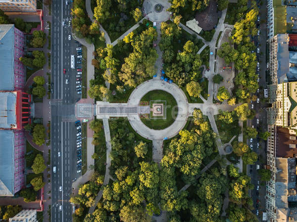 Aerial photo of cityscape Stock photo © bezikus