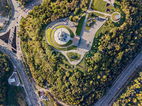 Aerial photo of cityscape Stock photo © bezikus