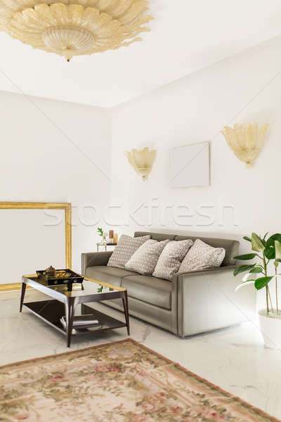Chambre style moderne lumière modernes intérieur carrelage [[stock_photo]] © bezikus
