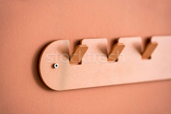 Metaal oranje hanger metalen kleur Stockfoto © bezikus